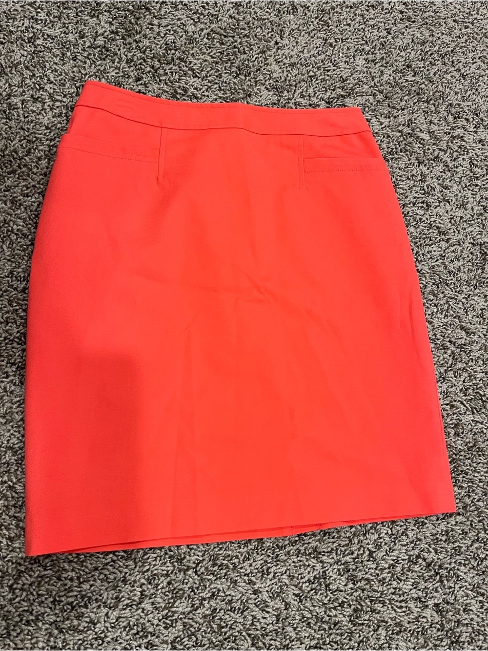 Halogen Salmon/Orange Pencil Skirt Size 6 Knee Length Stretch Lined Women